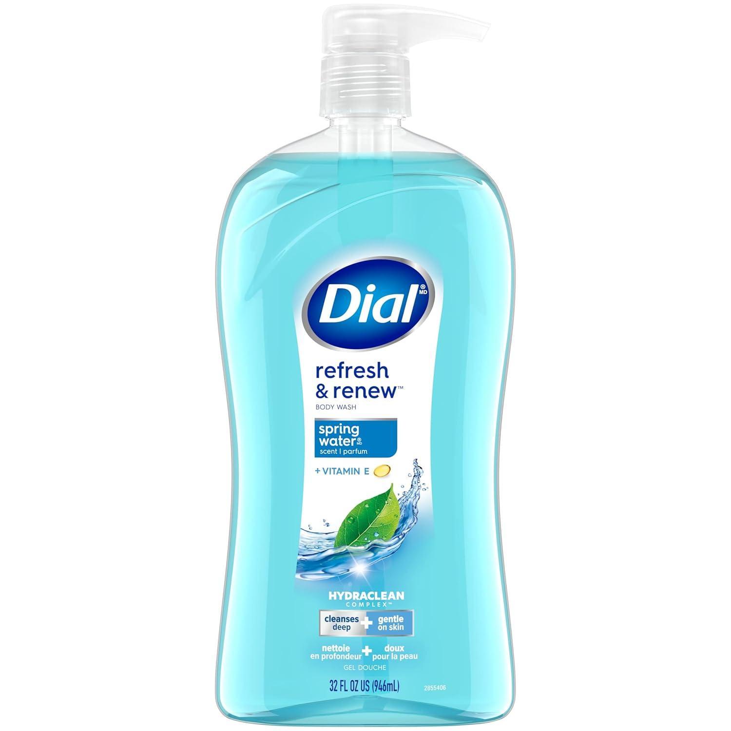 Dial Refresh & Renew Spring Water Body Wash, 32 fl oz