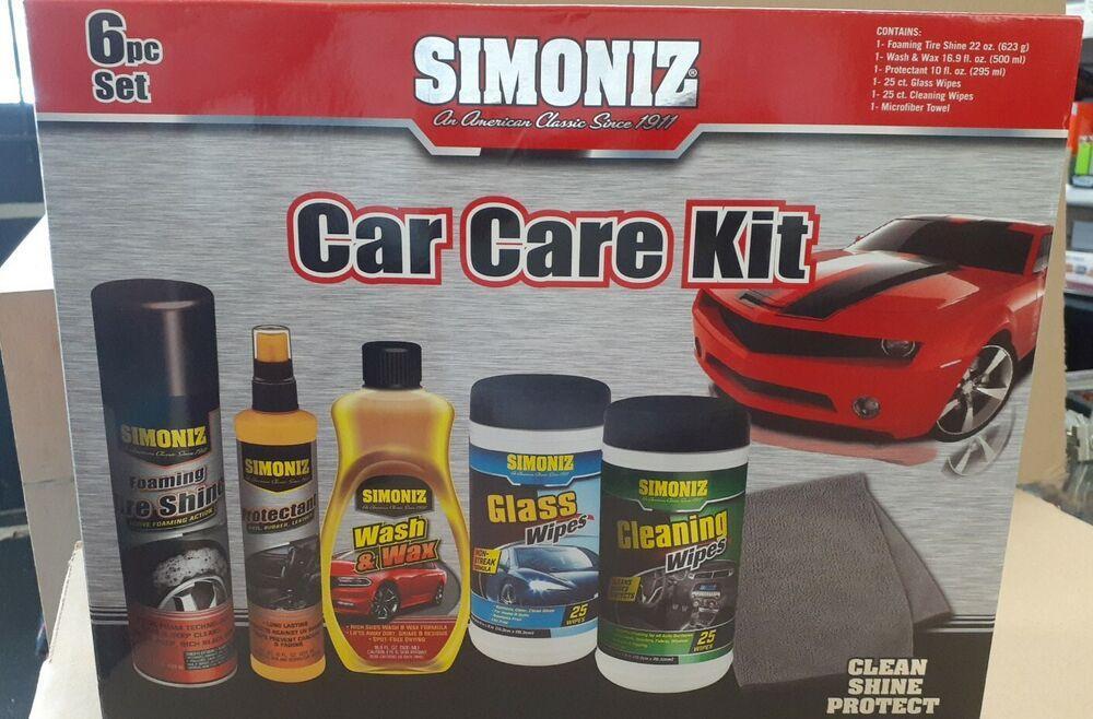 Simoniz Car Care Kit Clean Shine Protect 6PC SET